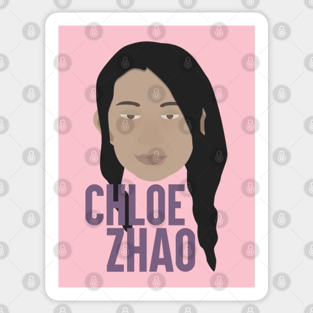 Chloe Zhao Head Sticker by JorisLAQ